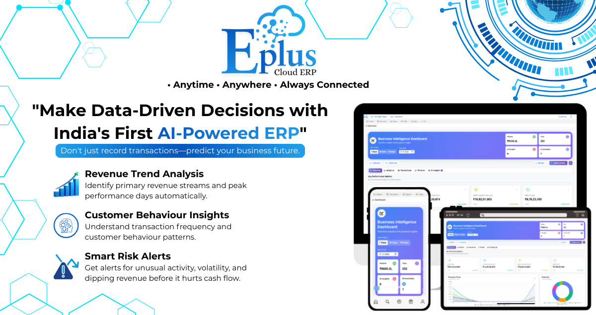 EPlus Cloud ERP – #1 GST-Ready Accounting Software for Indian Businesses